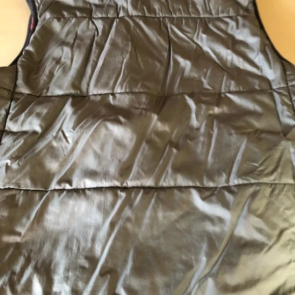 Eddie Bauer Men’s Ebtek Primaloft Charcoal Grey & Red Quilted Vest sz Tall Lg - Picture 3 of 15